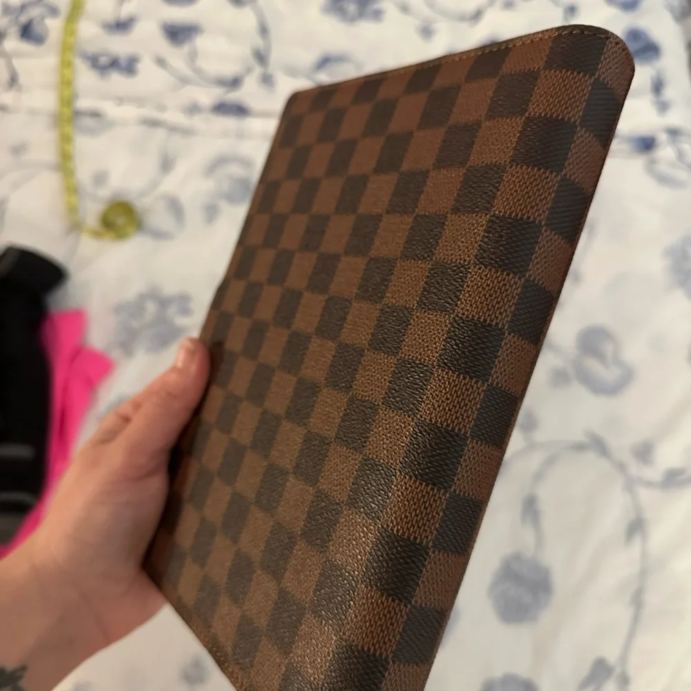 Checkerboard Brown Tablet/Notebook Cover - Picture 5 of 6